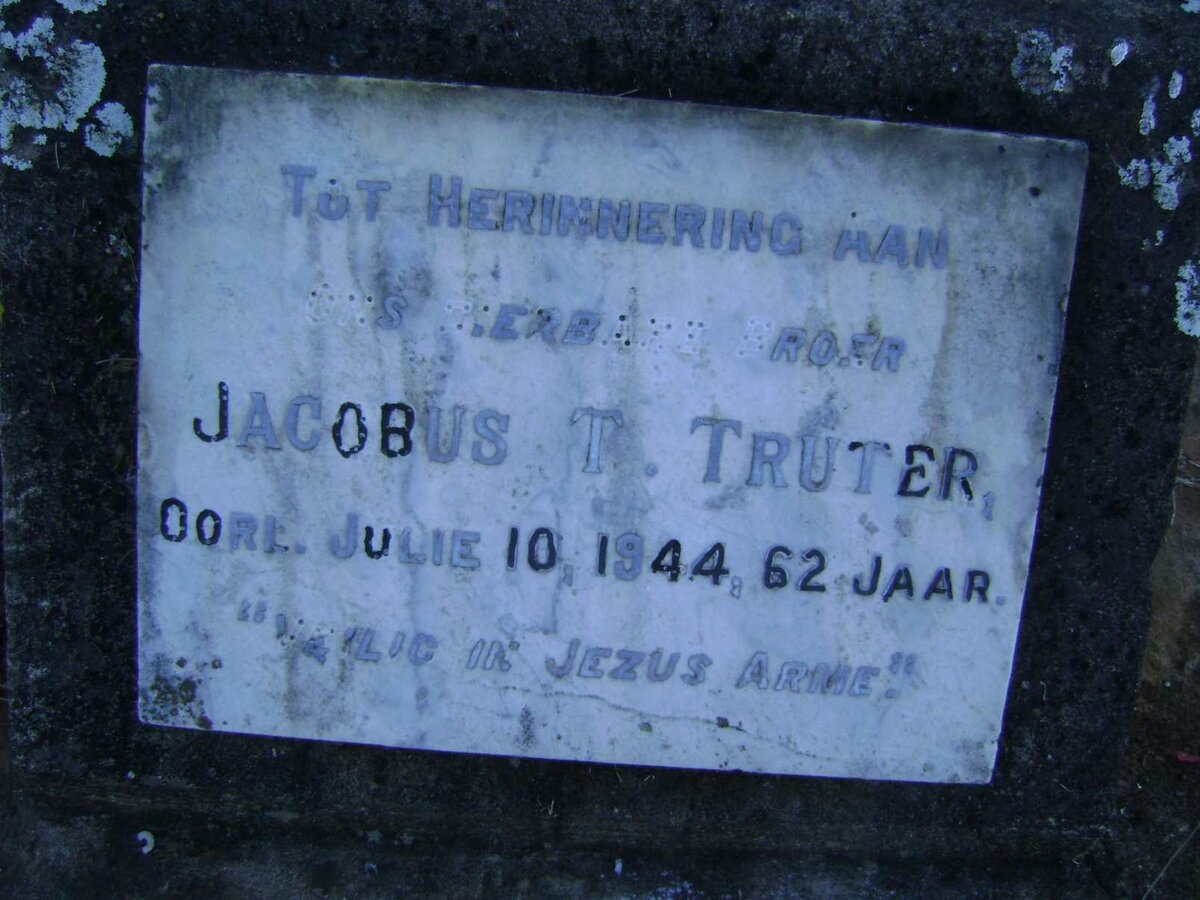 TRUTER Jacobus T. -1944