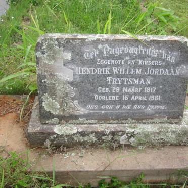 TRYTSMAN Hendrik Willem Jordaan 1917-1961