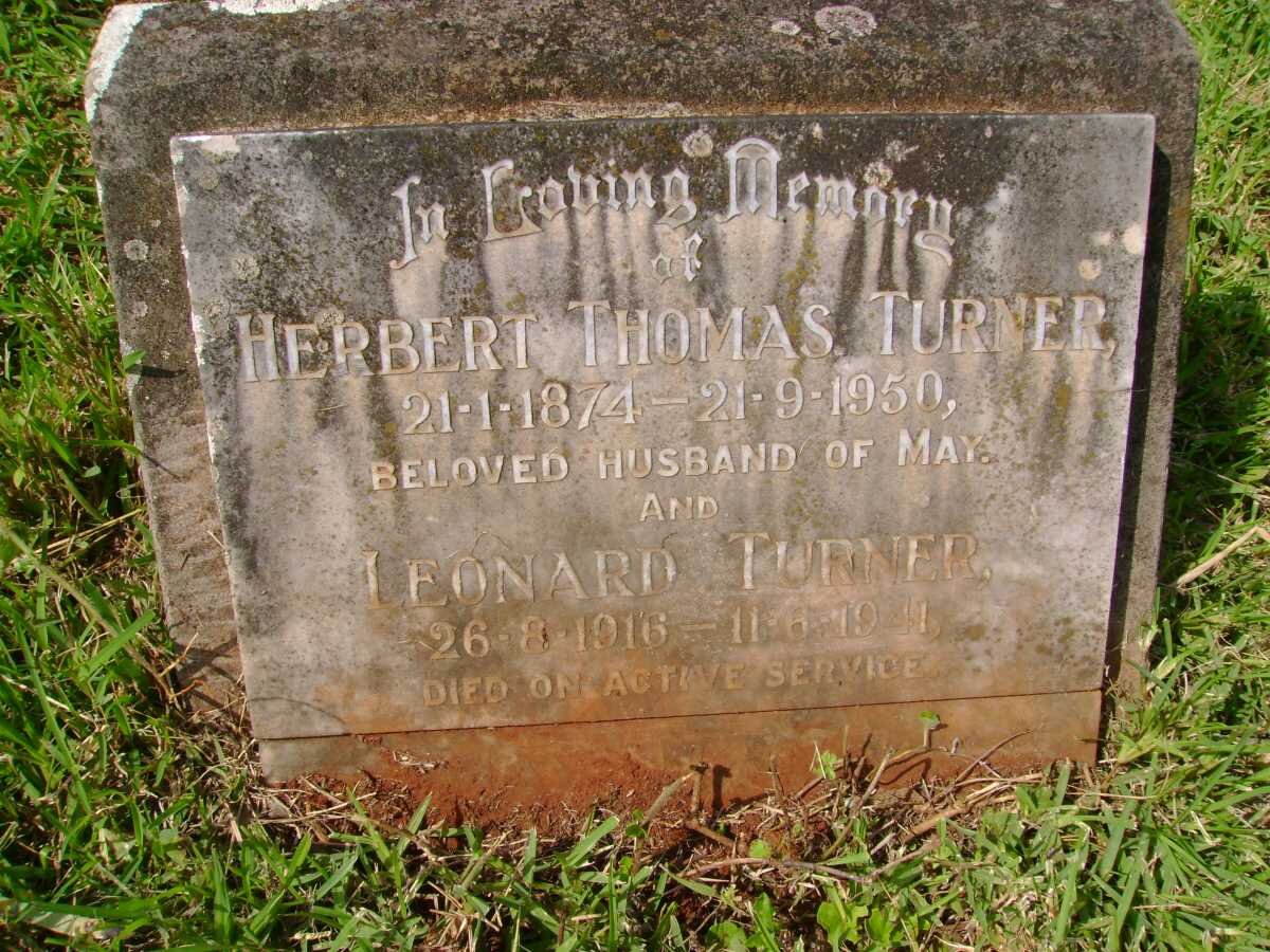 TURNER Herbert Thomas 1874-1950 :: TURNER Leonard 1916-1941
