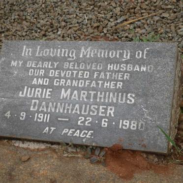 DANNHAUSER Jurie Marthinus 1911-1980