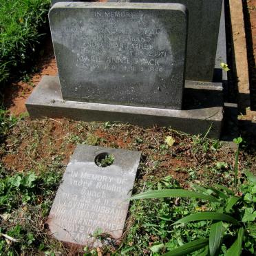 TYACK LOUIS ANDRE 1903-1971 &amp; Marie Annie 1910-1999 :: TYACK Andre Rawlins 1933-1995