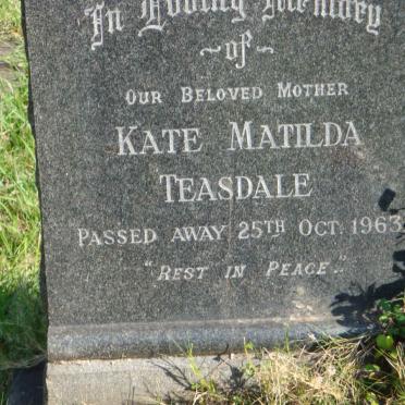 TEASDALE Kate Matilda -1963