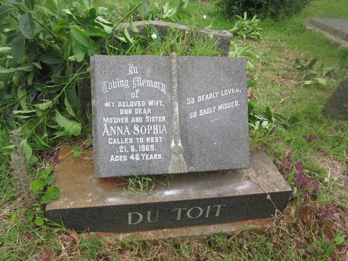 TOIT Anna Sophia, du  -1969