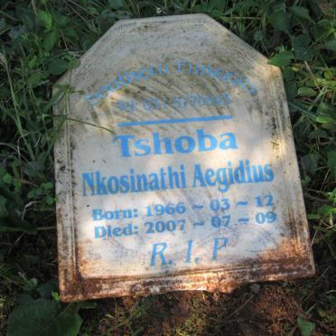 TSHOBA Nkosinathi Aegidius 1966-2007