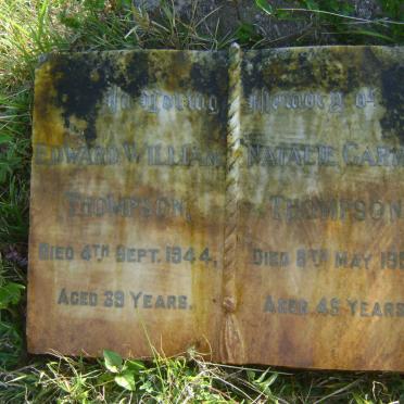 THOMPSON Edward William -1944 &amp; Natalie Carmen -1957