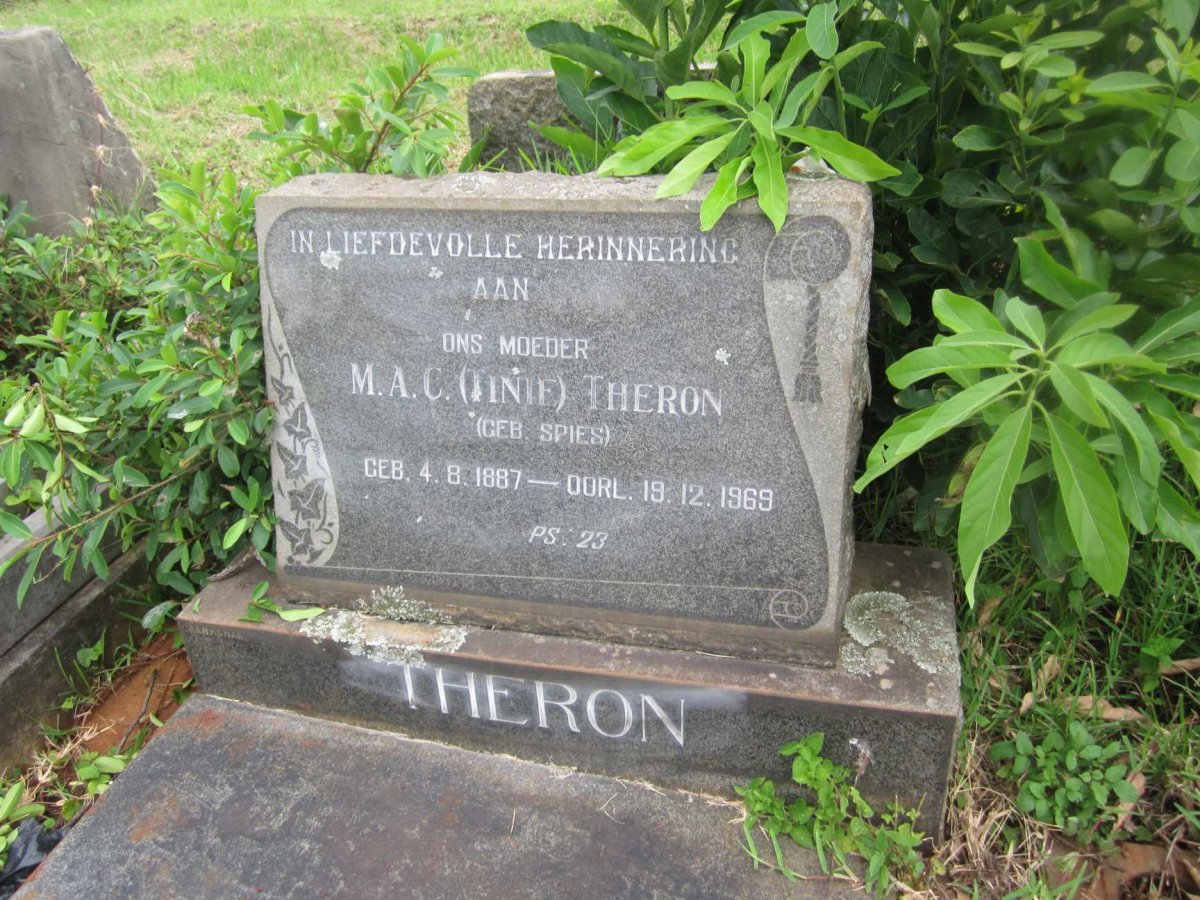 THERON Martina Aletta Catrina nee SPIES 1887-1969