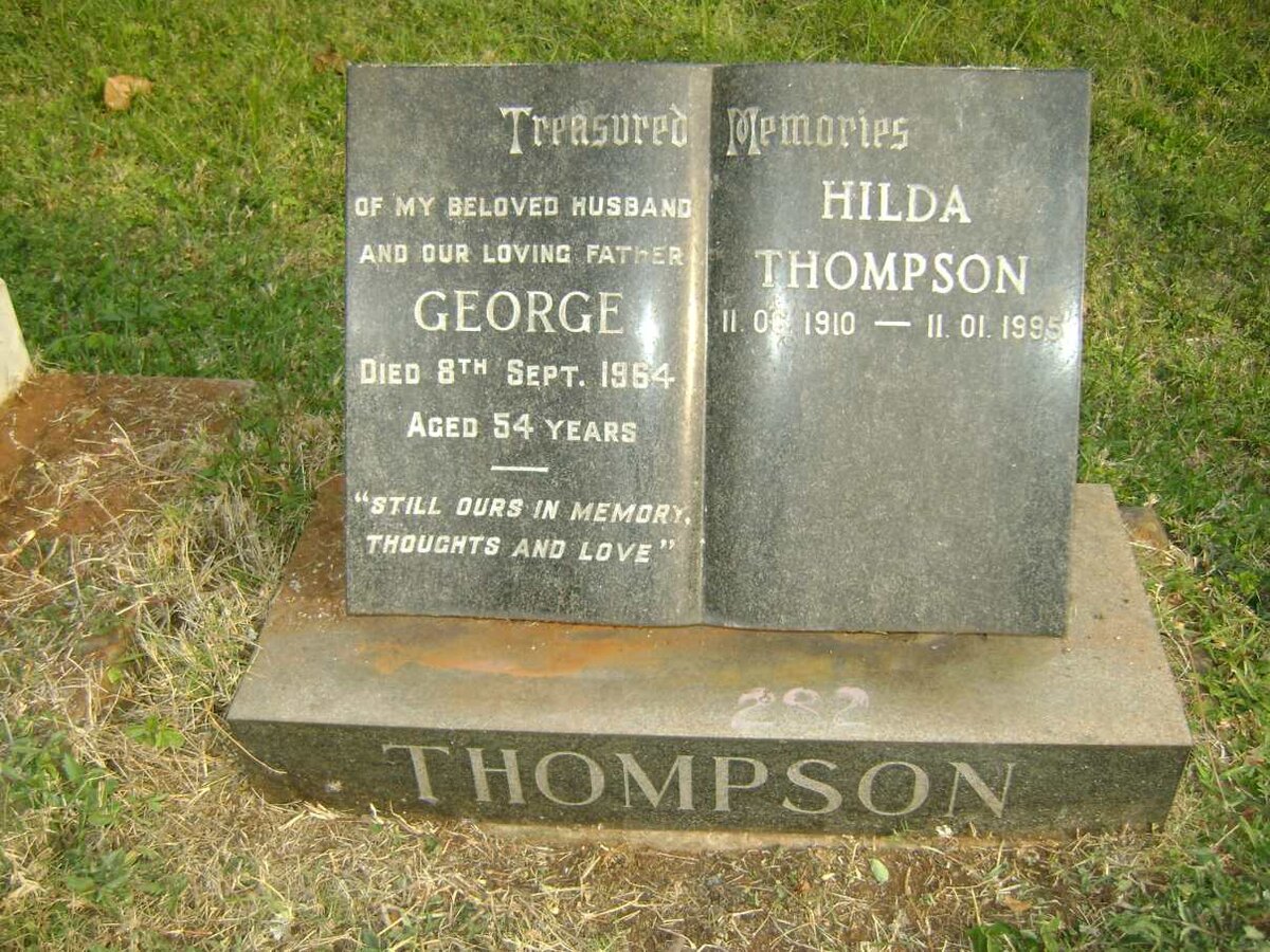 THOMPSON George -1964 &amp; Hilda 1910-1995