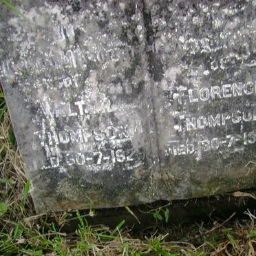 THOMPSON Walter -1929 &amp; Florence 1952