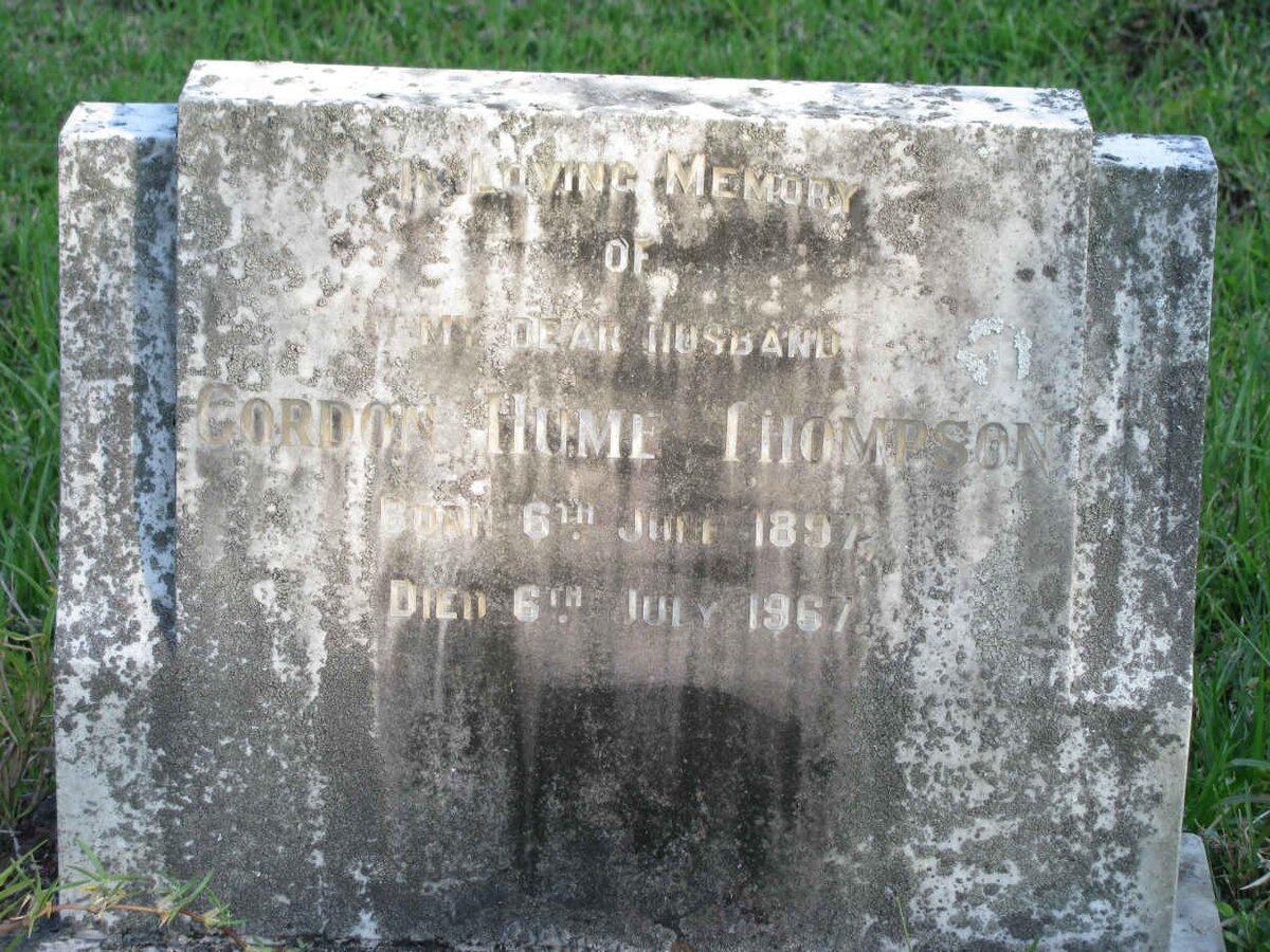 THOMPSON Gordon Hume 1897-1967