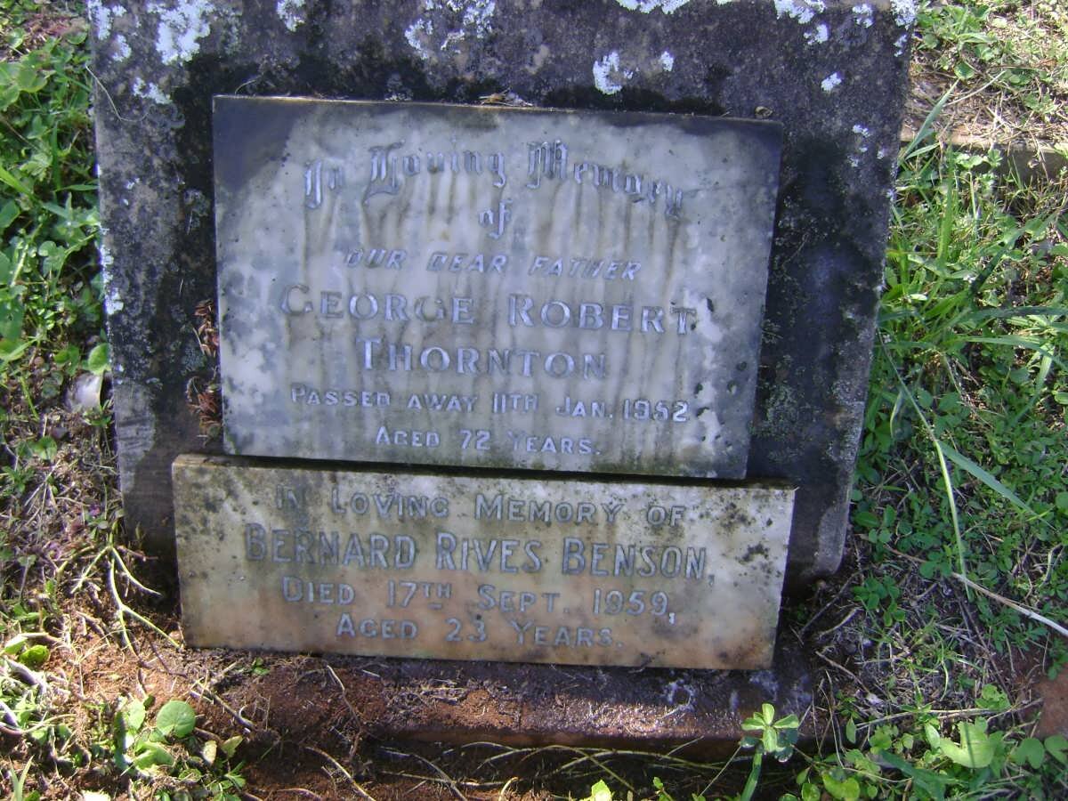 THORNTON George Robert -1952 :: BENSON Bernard Rives -1959