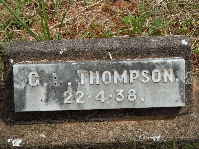 THOMPSON G.L. -1938