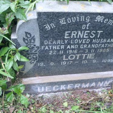 UECKERMANN Ernest 1916-1985 &amp; Lottie 1917-1999