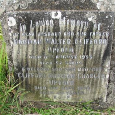 UPFOLD Norman Walter Clifford -1955 :: UPFOLD Clifford Norman Charles -1978