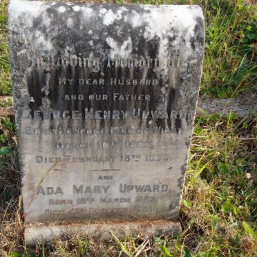 UPWARD George Henry 1862-1933 &amp; Ada Mary 1862-1940
