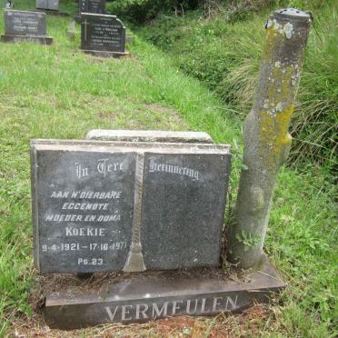 VERMEULEN Koekie 1921-1971