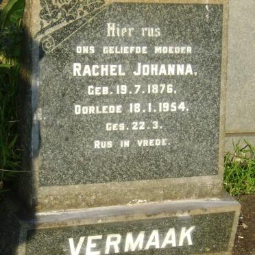 VERMAAK Rachel Johanna 1876-1954