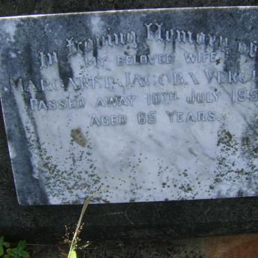 VERCUEIL Margaret Jacoba -1958