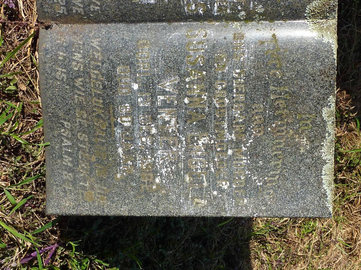 VENTER Willem Jacobus -1950 &amp; Susanna Engela -1962