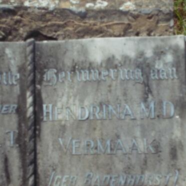 VERMAAK Coenraad J.T. -1956 &amp; Hendrina M.D. BADENHORST 1884-1967