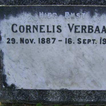 VERBAAN Cornelis 1887-1953