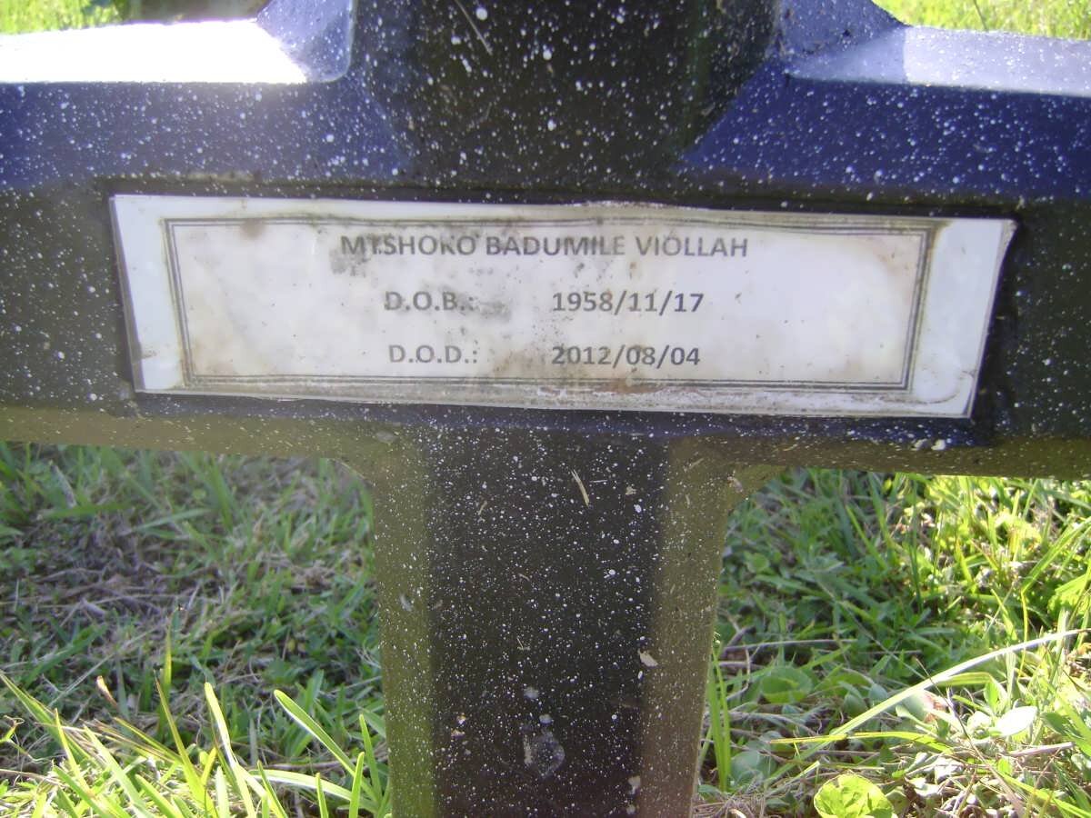 VIOLLAH Mtshoko Badumile 1958-2012