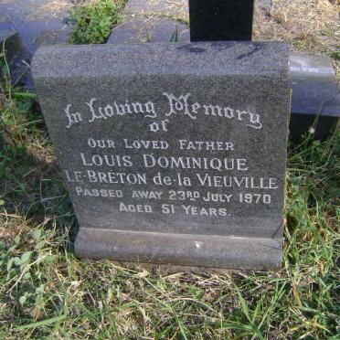 VIEUVILLE Louis Dominique, Le Breton De La -1970