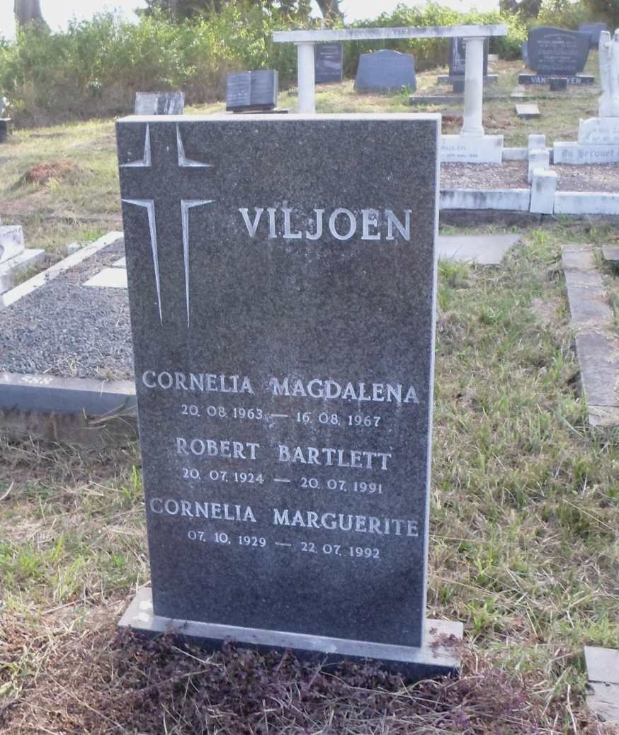VILJOEN Robert Bartlett 1924-1991 :: VILJOEN Cornelia Marguerite 1929-1992 :: VILJOEN Cornelia Magdalena 1963-1967