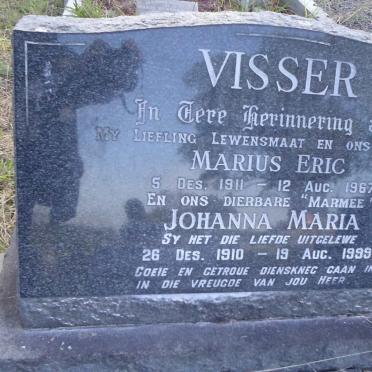 VISSER Marius Eric 1911-1967 &amp; Johanna Maria 1910-1999