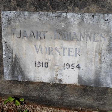 VORSTER Tjaart Johannes 1910-1954
