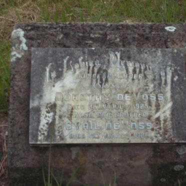 VOSS Cyril, de -1926 :: DE VOSS Dorothy -1925