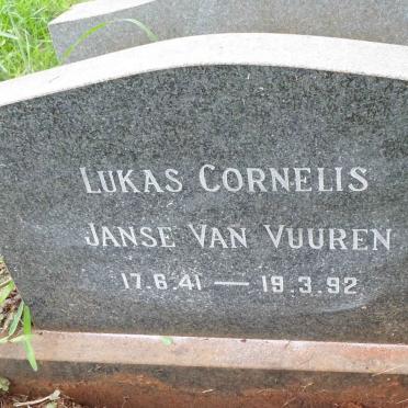VUUREN Lukas Cornelis, Janse van 1941-1992