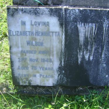 WILSON Elizabeth Henrietta -1949