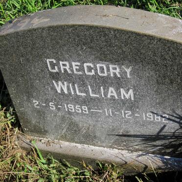 WILLIAM Gregory 1959-1982