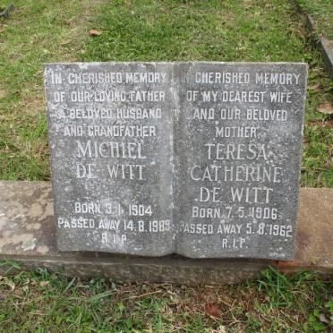 WITT Michiel, de 1904-1989 &amp; Teresa Catherine 1906-1962