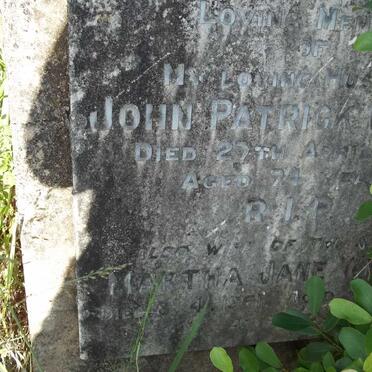 WILLIS John Patrick -1938 &amp; Martha Jane -1961