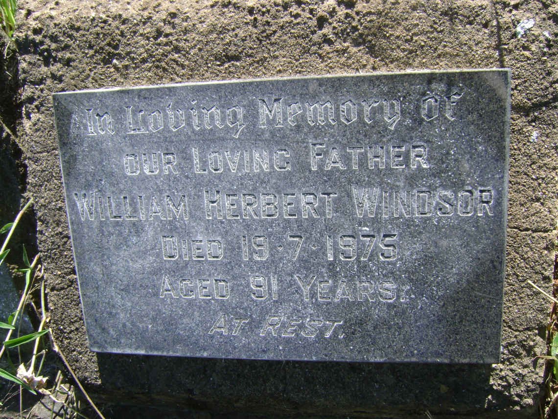 WINDSOR William Herbert -1975