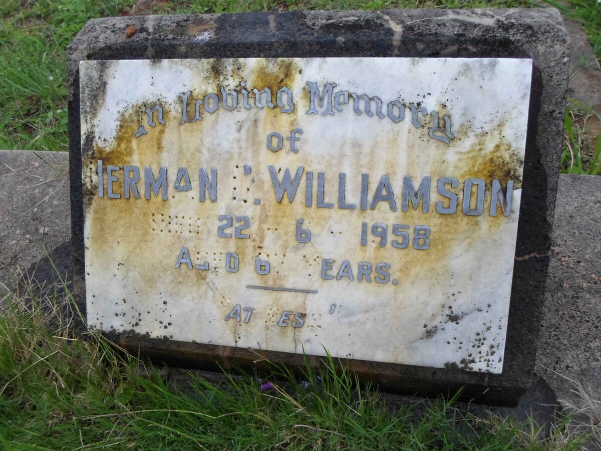 WILLIAMSON Herman C. -1958