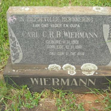 WIERMANN Carl C.R.B. 1901-1961