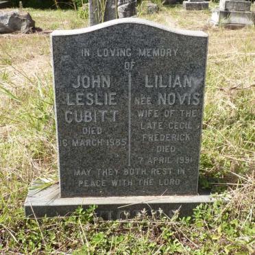 WICKES John Leslie Cubitt -1985 &amp; Lilian NOVIS -1991