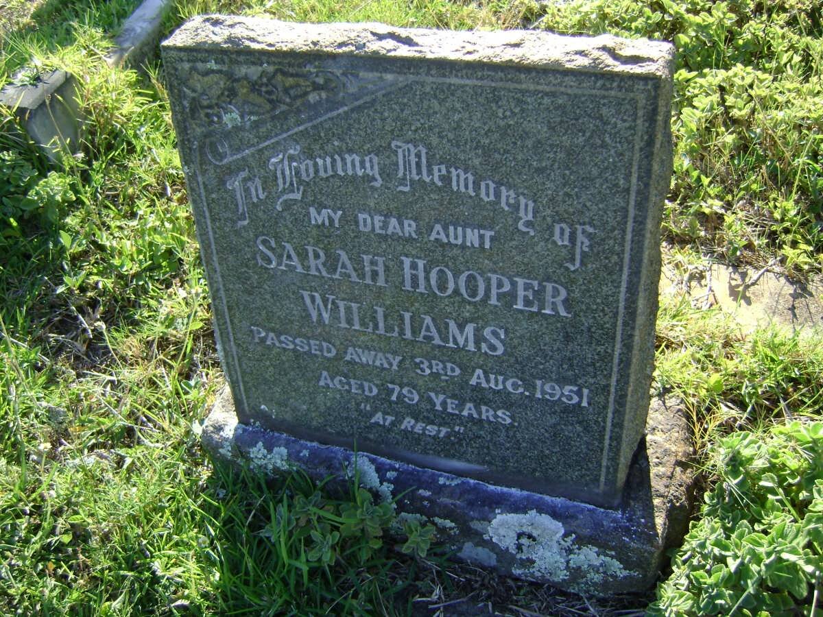 WILLIAMS Sarah Hooper -1951