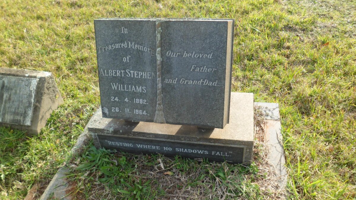 WILLIAMS Albert Stephen 1892-1964