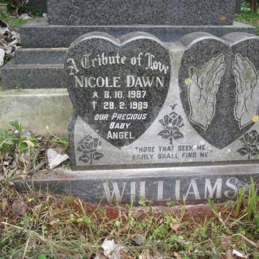 WILLIAMS Nicole Dawn 1987-1989