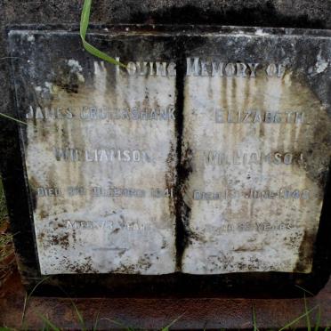 WILLIAMSON James Cruickshank -1941 &amp; Elizabeth -1948