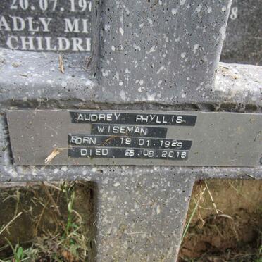 WISEMAN Audrey Phyllis 1929-2016
