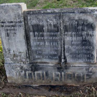 WOOLRIDGE Edwin Alfred -1946 &amp; Caroline Emily -1947