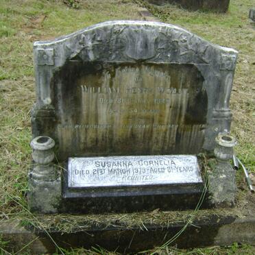 WOEST William Henry -1946 &amp; Susanna Cornelia -1979