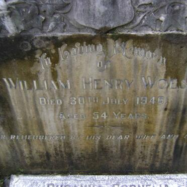 WOEST William Henry -1946 &amp; Susanna Cornelia -1979