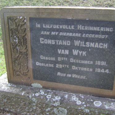 WYK Constand Wilsnach, van 1891-1944