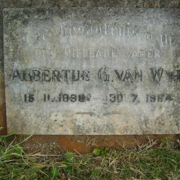 WYK Albertus G., van 1892-1964