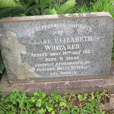 WHITAKER Clare Elizabeth -1963